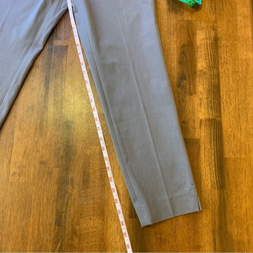 Crown & Ivy size 6 NWT Cary chino pants gray stretch tapered pants. - Picture 7 of 12